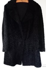 Swakara Karakul Pelzjacke schwarz - Gr M