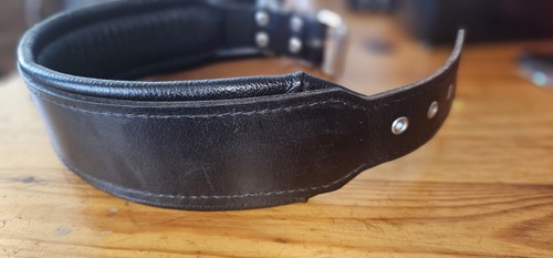 Hundehalsband leder breit - leder,