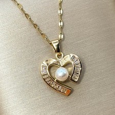 Herz Halskette Anhänger Gold