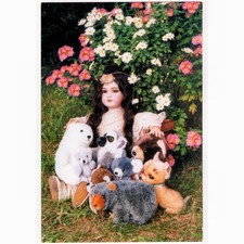 AK Puppen, Puppenkarte v. Micheline Elzingre / Puppe Jumeau (2) 1842-1899