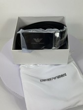 Emporio Armani Gürtel Schwarz Anzug Hose 120 Cm Slim Fit
