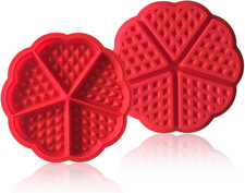 2 Stück Silikon-Waffelformen