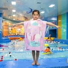  1 Stück Cartoon-Kapuzenhandtuch, großes, schnell trocknendes Badetuch mit