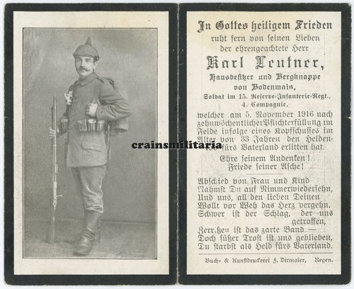 Orig sterbebild soldat - sterbebild,