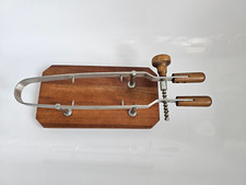 Paderno Ham Stand, Schinkenhalter mit Massivholz Basis  Industrieller