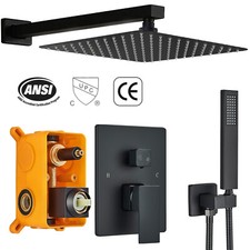 Schwarz Unterputz Duscharmatur