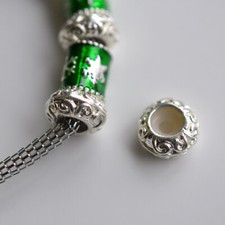 1 St. Verschiedene Großloch-Perlen, Innen Ø 4,5 auch Stopper mit Gummi