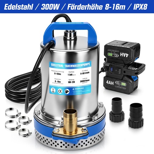 Edelstahl tauchpumpe 4800l - tauchpumpe, 4800l/h