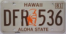 Hawaii nummernschild usa - hawaii,