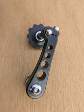 BMX Dirtbike Kettenspanner Single Speed CNC gefräst Schaltauge Aluminium schwarz