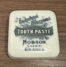 Porzellan zahnpasta dose - porzellan, zahnpasta-dose