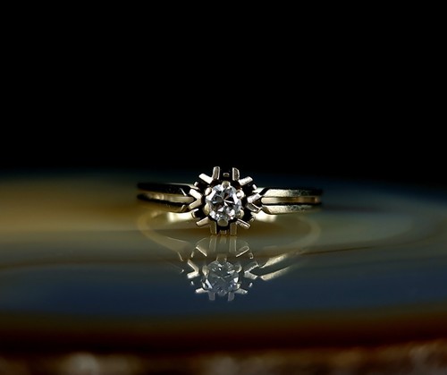 Ring gold 585 brillant k - ring,