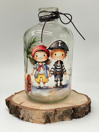 Spardose aus glas - glas,