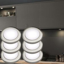 Trade Pack 6x dimmbare Unterschrankbeleuchtung Set LED Küchentheke Puck Licht