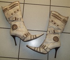 EXTREM spitz Leder Stiefel Gr