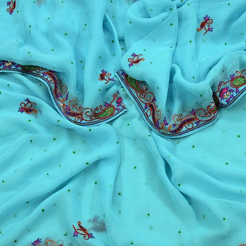 Vintage blaue dupatta - dupatta, reine
