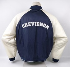 Chevignon Jacke dunkelblau /natur Gr. XL Baseball College großes Rückenlogo