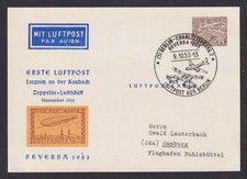 Flugpost Brief Air Mail Berlin Privatganzsache Bauten 1. Luftpost Liegnitz