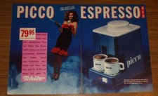 Seltene Werbung TCHIBO PICCO ESPRESSO Maschine Auf geht's mit Lust & Laune 1984