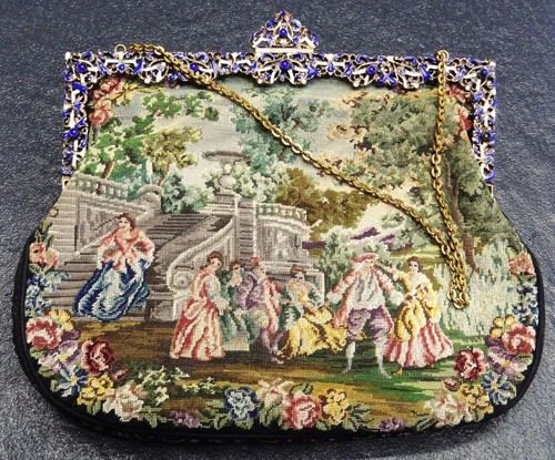 Gobelin abend handtasche - gobelin, &