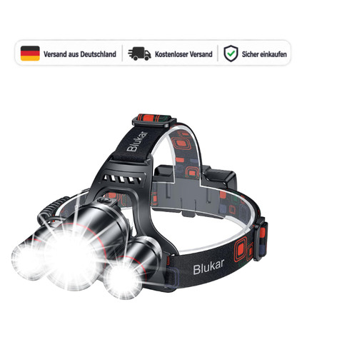 Blukar stirnlampe led 8000 - blukar,