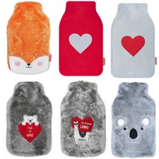 Wärmflasche mit Plüschüberzug - 1,8 L - versch. Motive