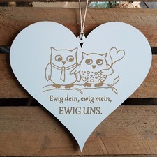 Schild Herz « EWIG UNS »