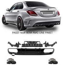 Heckdiffusor Endrohr Doppel