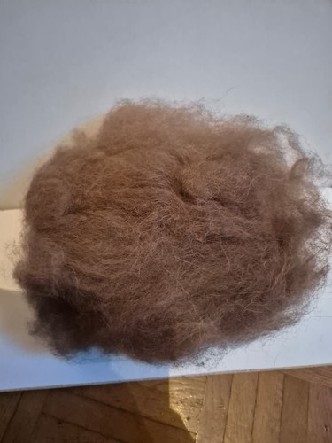 Braune alpakawolle 50g - alpakawolle,