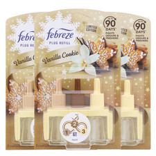 3x Febreze 3Volution Duftstecker Nachfüller Vanilla Cookie je20ml Lufterfrischer