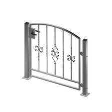 Gartentor Gartentür Hoftor Hoftür KARAT Stichbogen Pforte 960x1100 