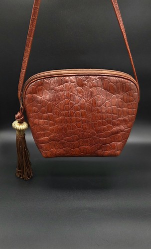 Vintage leder handtasche - vintage,