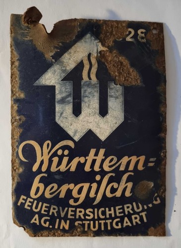 Historisches emaille schild - historisches,