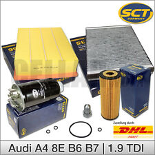 für Audi A4 8E B6 B7 1.9 TDI Inspektionspaket Filterset Filtersatz Filterpaket