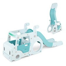 3 in 1 Kinderschaukel Babyschaukel Rutsche Schaukelgerüst Auto Tunnel