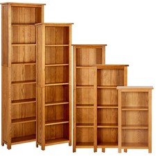 Bücherregal Eiche Massivholz Holzregal Bücherschrank Standregal Büroregal Regal