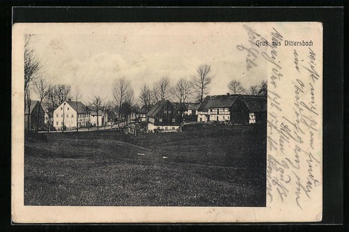 Dittersbach ansichtskarte - dittersbach,,