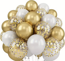 30 Große Luftballons, Gold /