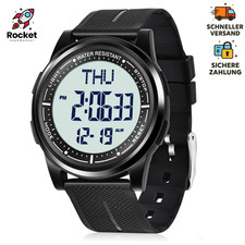 WIFORT Digital Herren Damen Uhren 5 ATM Wasserdicht Sport Armbanduhr mit Wecker