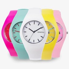 Geneva damen uhr silikon quarz - uhr,