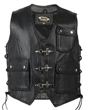 MDM908 Lederweste, Bikerweste