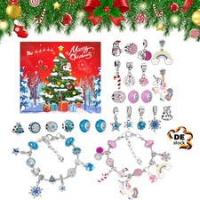 Adventskalender Weihnachten 2025 Einhorn Charms Armbänder Geschenk für Kinder DE
