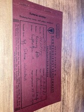 DKW Scheckheft 1934 Stempel