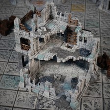 Manor House Ruin 28mm Herr der Ringe Tabletop Gelände Terrain MESBG