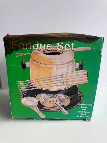 Fondue set emaillierter stahl - fondue,