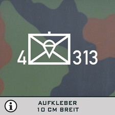 Taktisches Zeichen Bundeswehr für Kübel VW Iltis Wolf Aufkleber 10cm breit #TZ-2