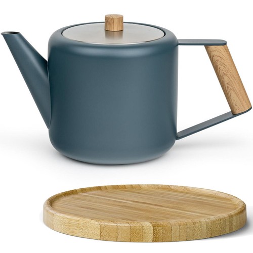 Kanne edelstahl liter blau - kanne,