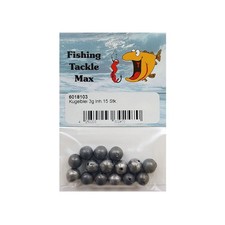 (177,56 EUR/kg) 100g 15 Kugelbleie Bleikugeln mit Loch 3 g Laufblei Grundblei