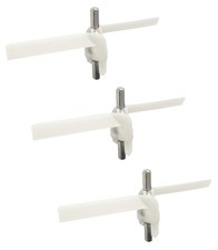 3er Set Durchlaufschnitzlerflügel Küchenmaschine passt für Bosch 00091027 091027