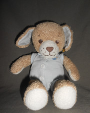 STEIFF SCHLAF GUT SCHAF HUND BLAU SPIELTIER KUSCHELTIER   GROSS